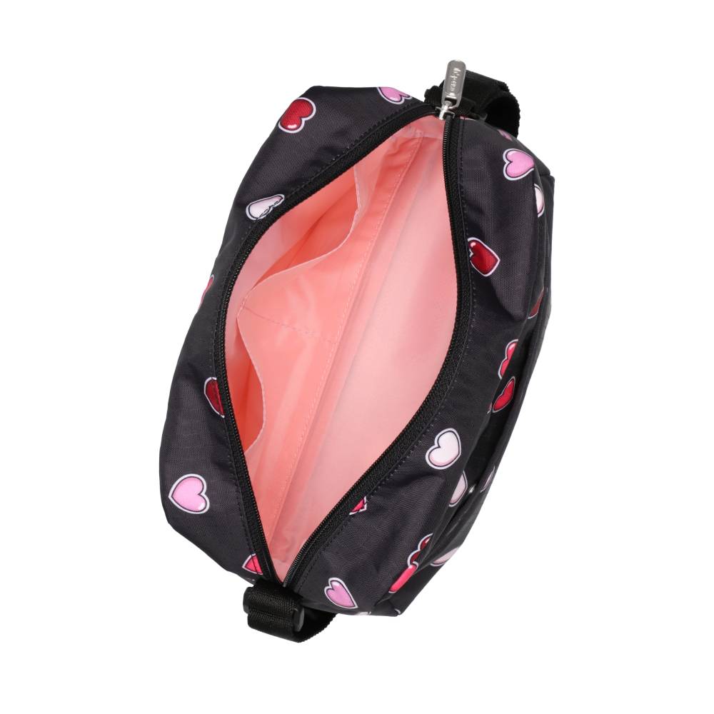DANIELLA CROSSBODY 拉鍊斜背包 - 愛心貼紙