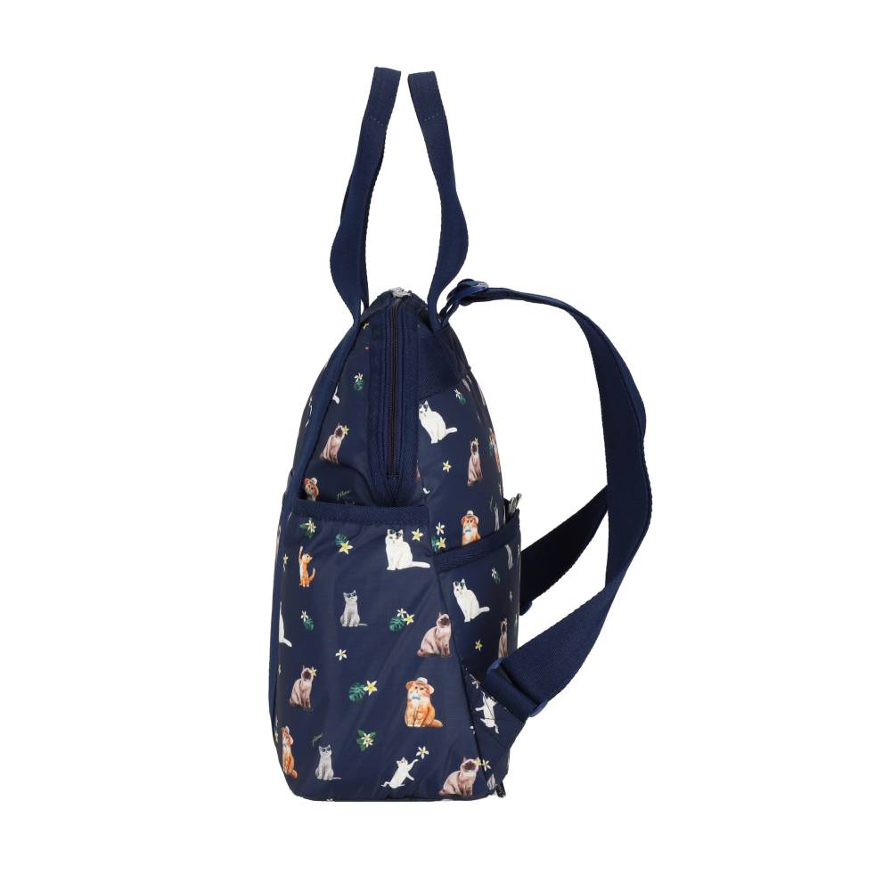 DOUBLE TROUBLE BACKPACK 兩用後背包 - 熱帶喵喵貓