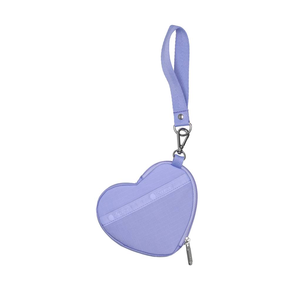 HEART WRISTLET 愛心造型零錢包 - 淡紫夢境