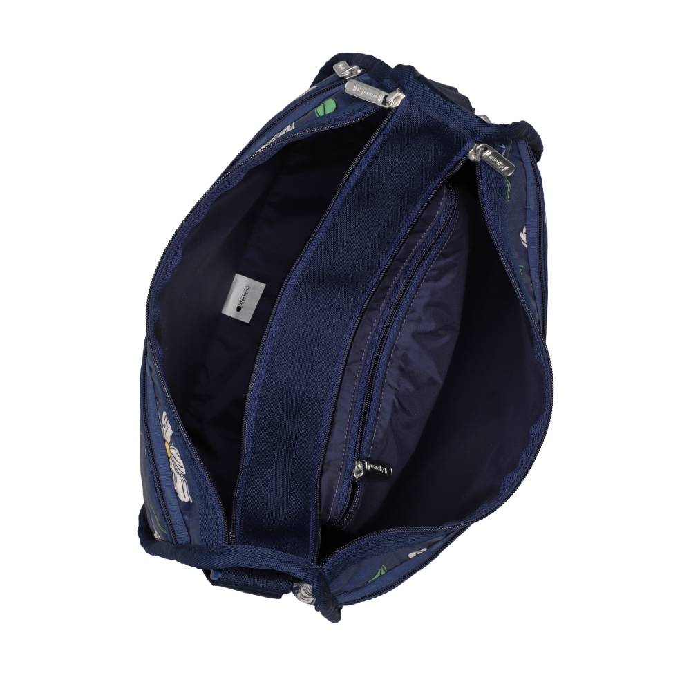 DELUXE EVERYDAY BAG 奢華斜背包 - 夜藍花卉
