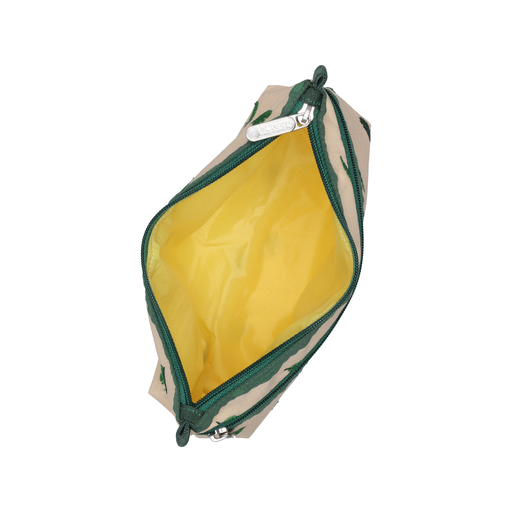 COSMETIC CLUTCH 雙層拉鍊化妝包 - 棕櫚風情