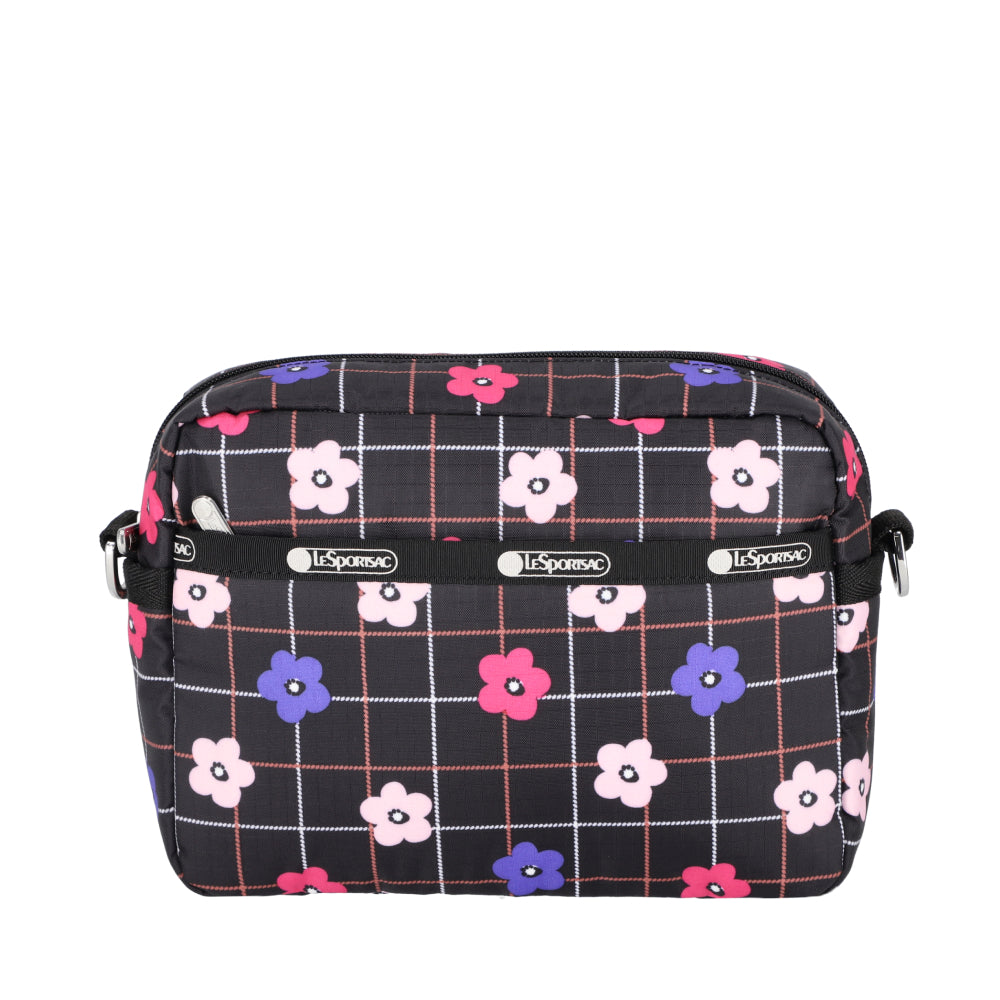 DELUXE CROSSBODY 拉鍊斜背包 - 棋盤花格