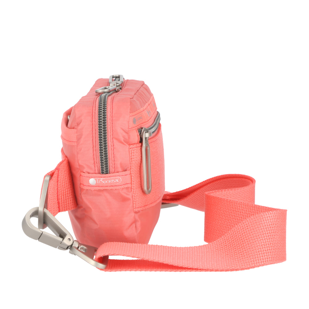 ESSENTIAL RECT XBODY 長型斜背包 - 珊瑚粉