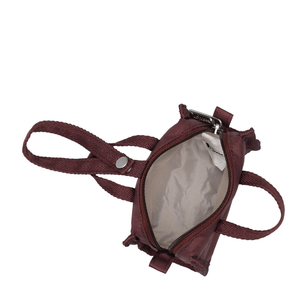 MICRO WEEKENDER CHARM 迷你旅行袋掛飾 - 深櫻紅