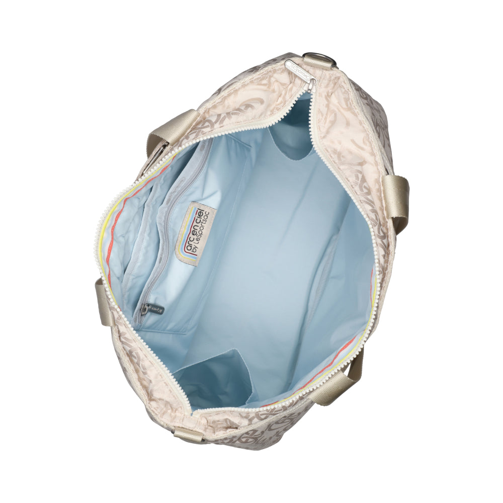 AEC SANVIN TOTE 多夾層設計托特包 - 象牙白緹花LOGO