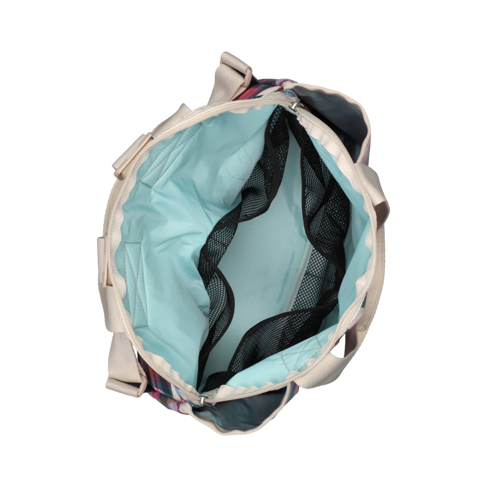 DOUBLE TROUBLE BACKPACK 兩用後背包 - 戀粉格紋