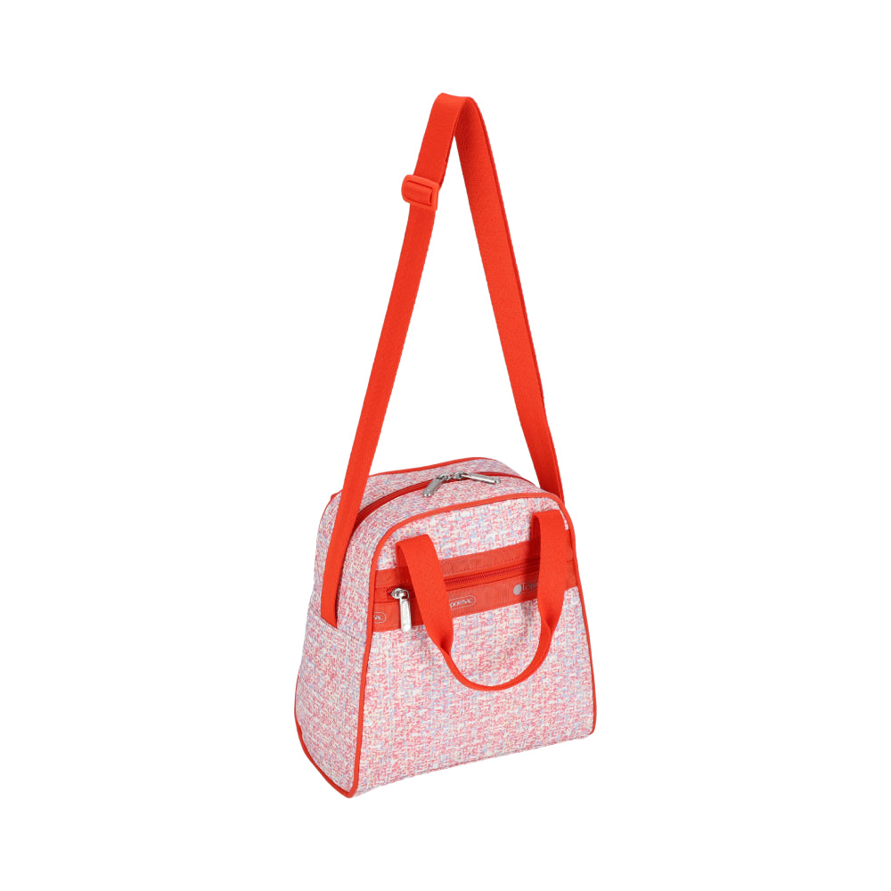 N/S MINI SATCHEL 迷你兩用斜背包 - 珊瑚夏日花呢