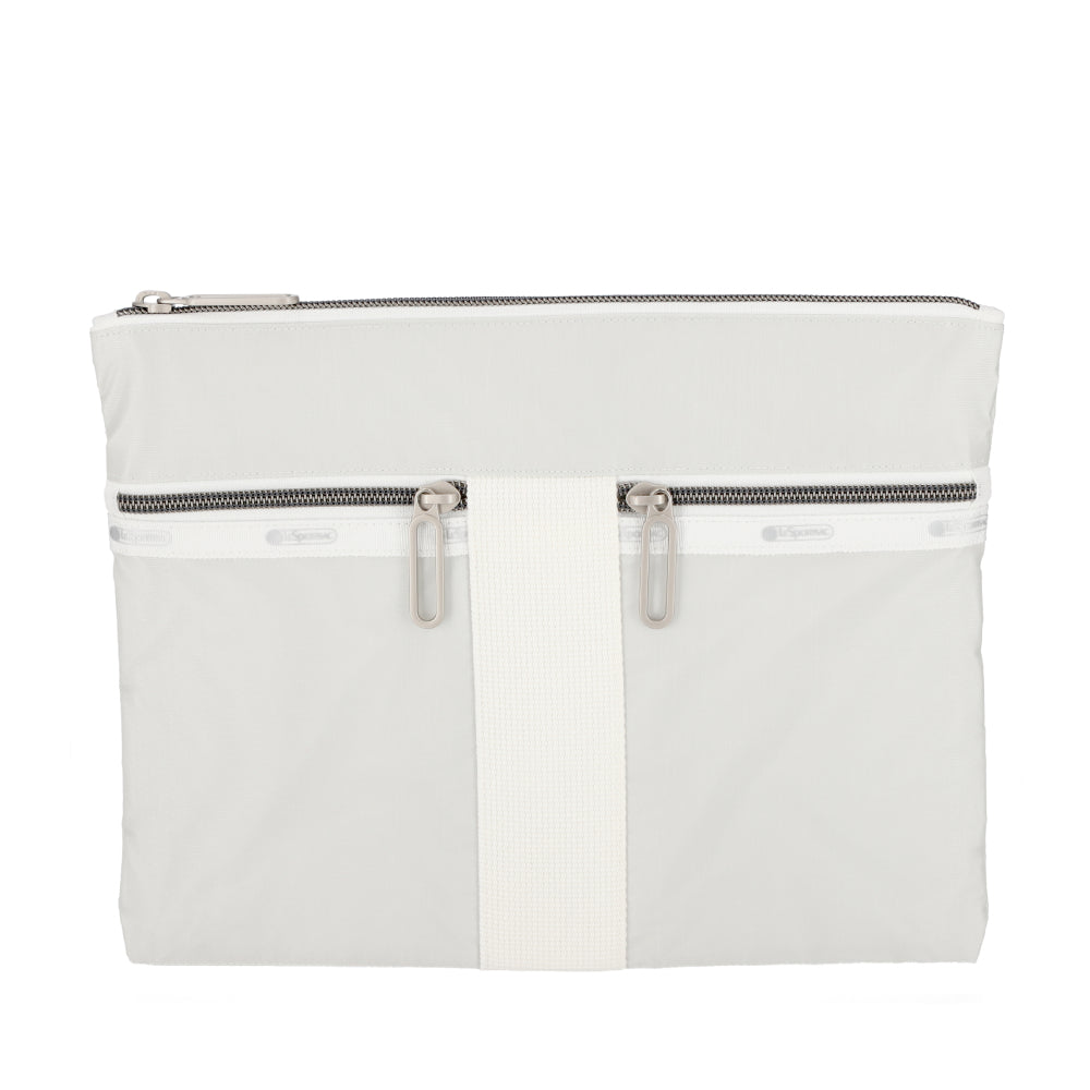 POUCH CROSSBODY 輕便拉鍊斜背包 - 極致白