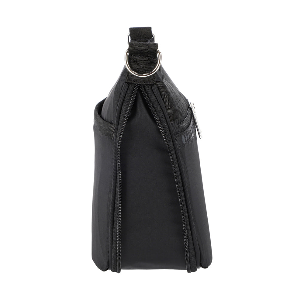 E/W ZIPPER BAG 拉鍊斜背包 - 永恆黑