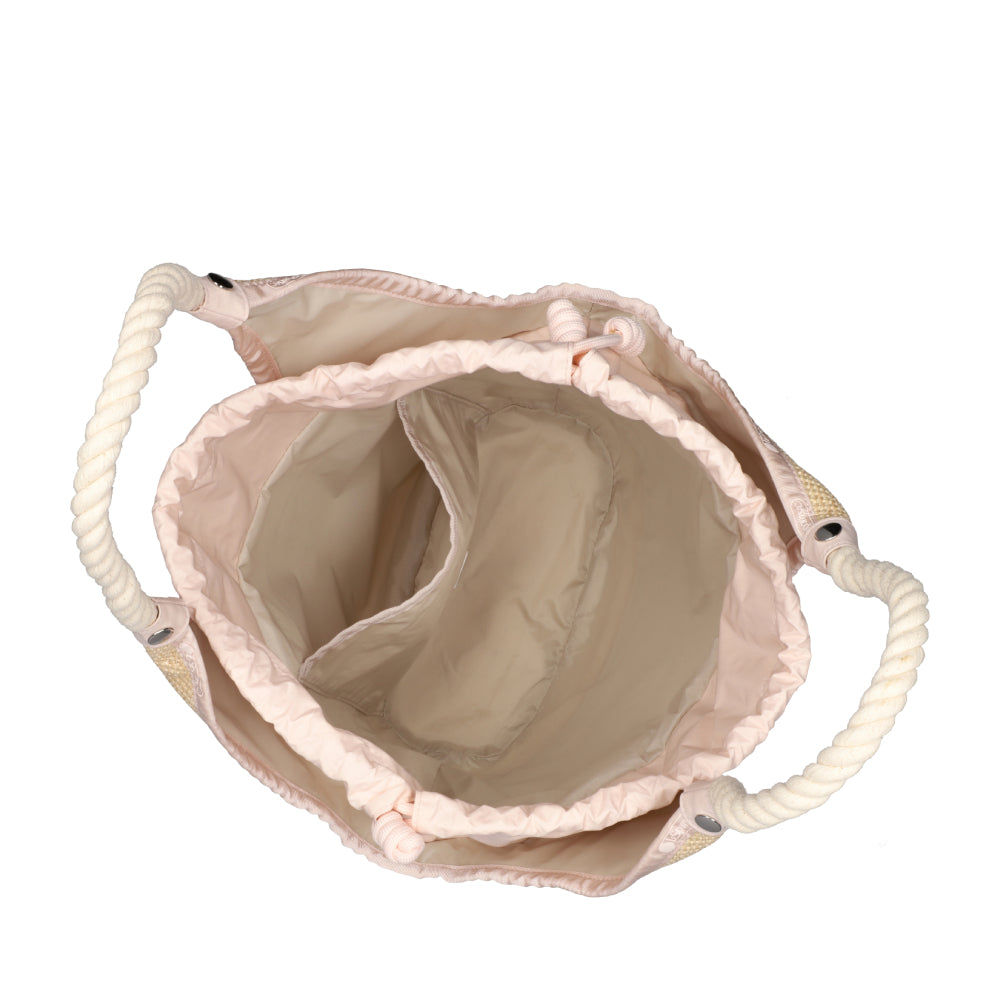 LG DIAMOND TOTE 大型菱格托特包 - 拉菲桃粉