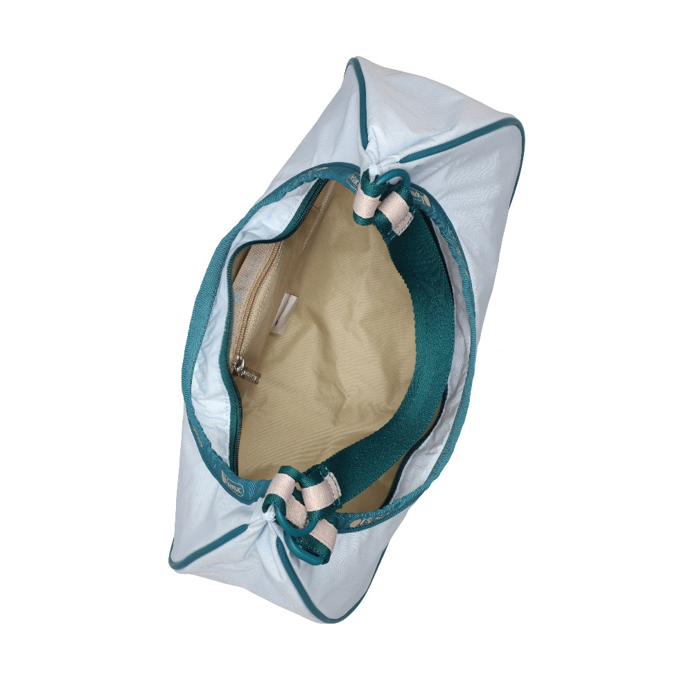 SMALL CRESCENT SHOULDER BAG 半月形肩背包 - 滾邊晴空藍