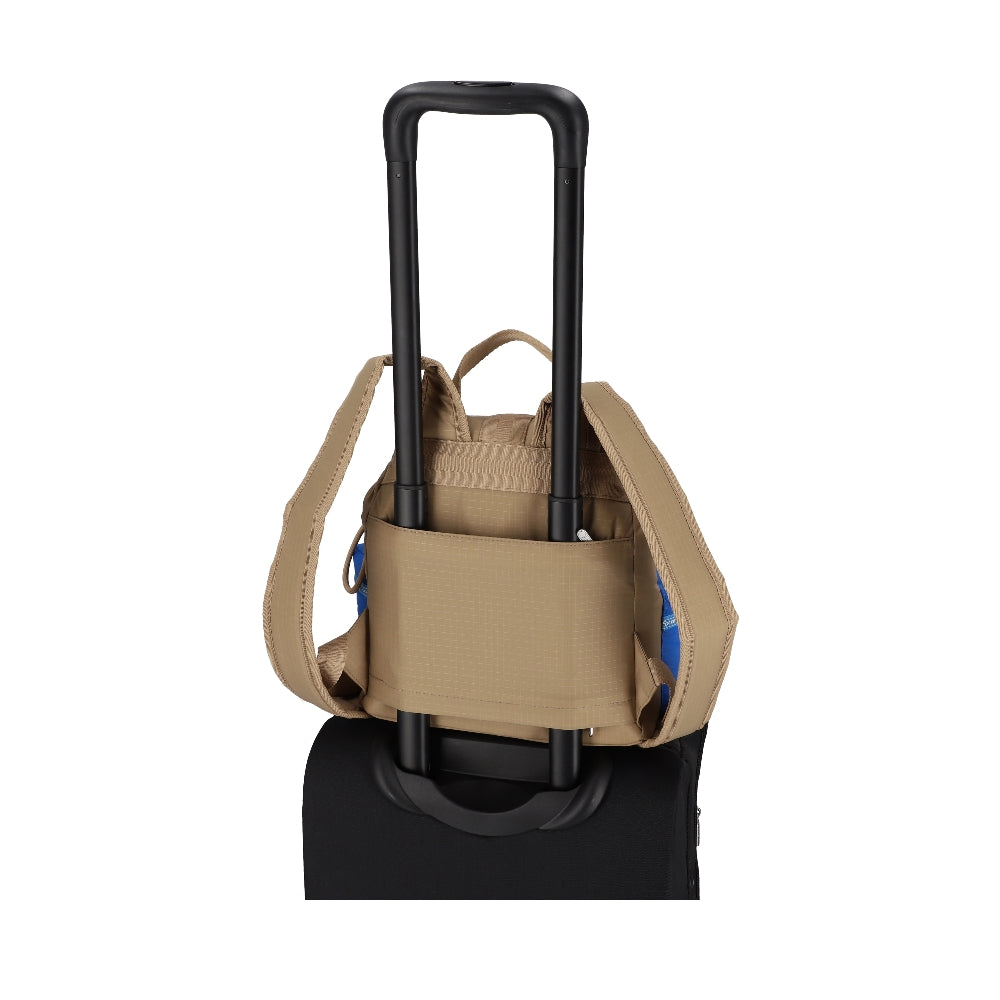 MSGM VOYAGER BACKPACK 工裝風後背包 - 卡其棕/藍