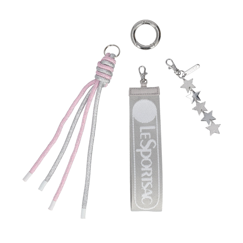 LOGO STRAP CHARM LOGO鑰匙圈 - 霧銀灰