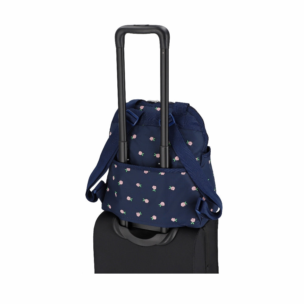 DOUBLE TROUBLE BACKPACK 兩用後背包 - 薔薇刺繡