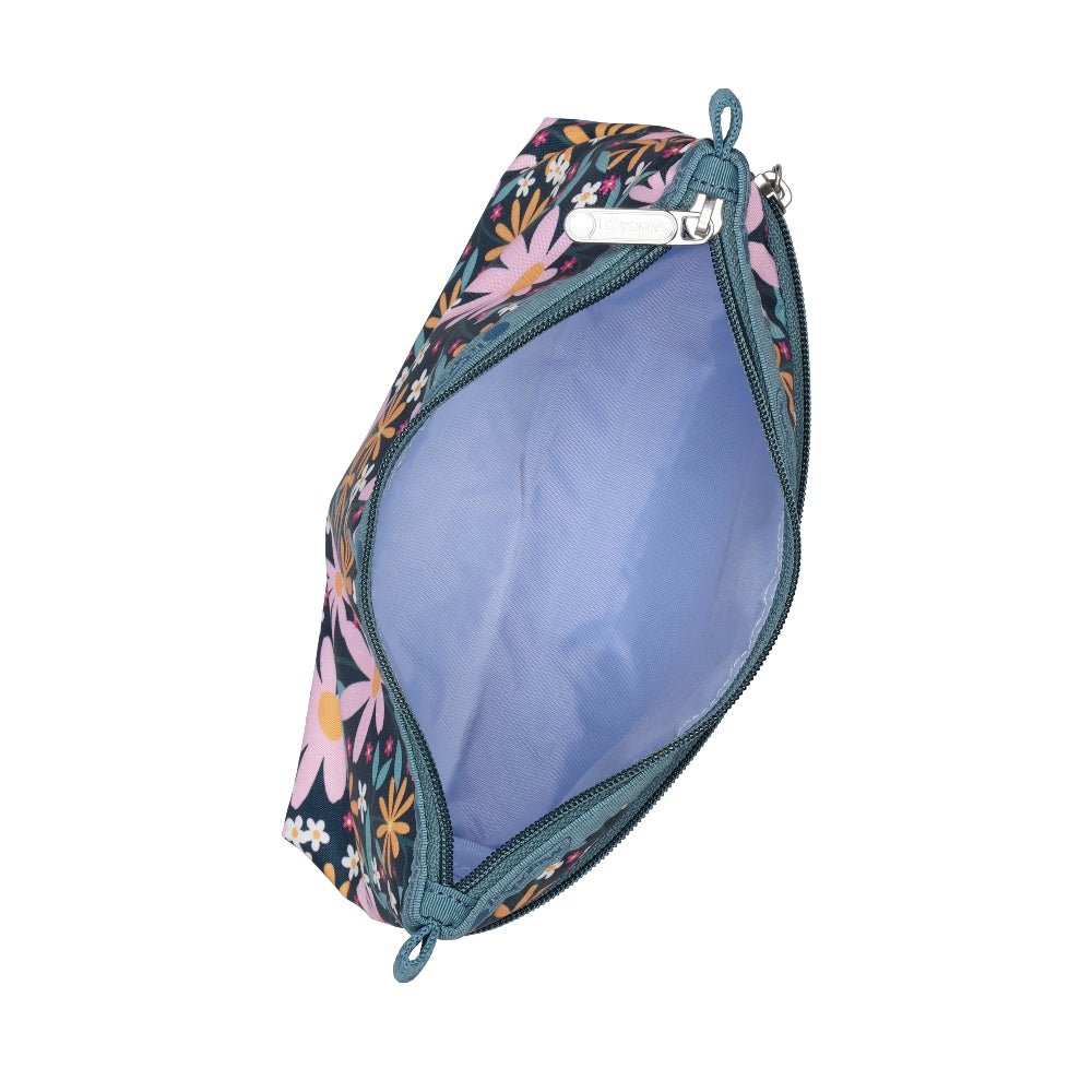 COSMETIC CLUTCH 雙層拉鍊化妝包 - 復古雛菊