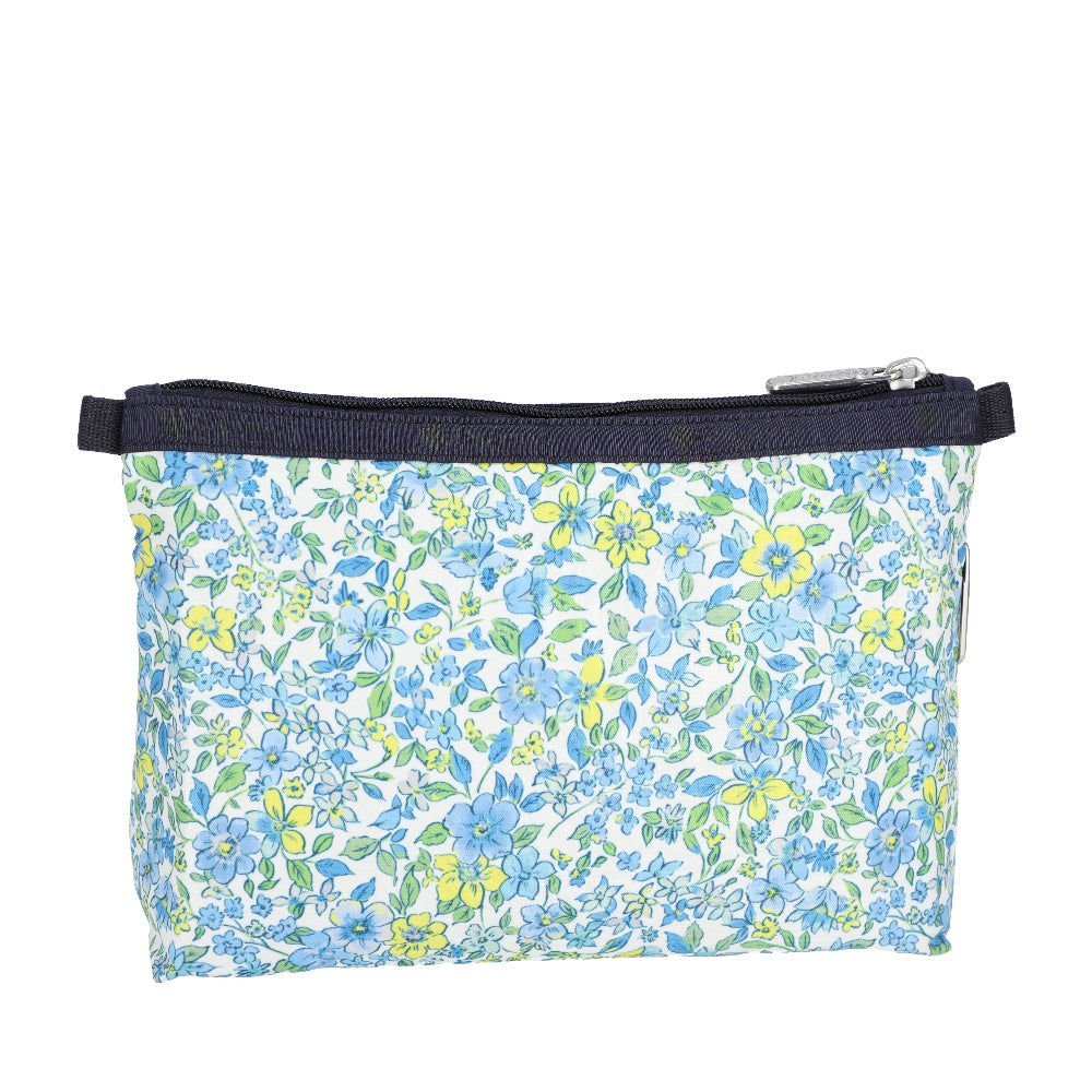 COSMETIC CLUTCH 雙層拉鍊化妝包 - 織錦花卉