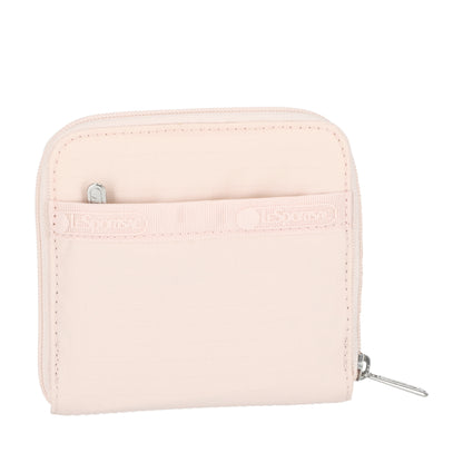 COMPACT ZIP WALLET 簡約拉鍊短夾 - 晨曦桃粉