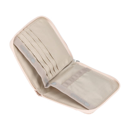 COMPACT ZIP WALLET 簡約拉鍊短夾 - 晨曦桃粉