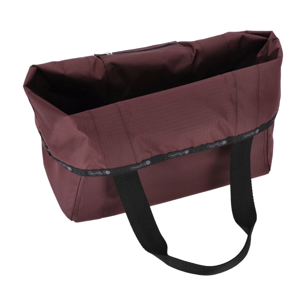 LG REVERSIBLE PKT TOTE 大型雙面托特包 - LOGO 深櫻紅