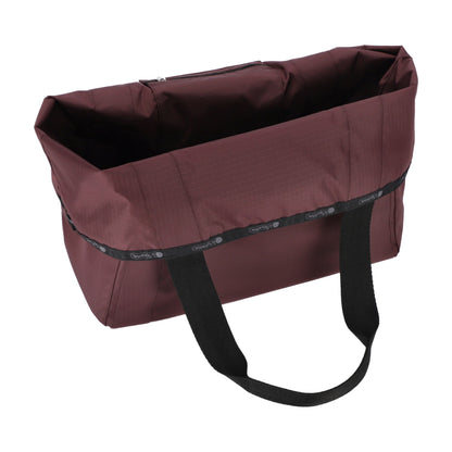 LG REVERSIBLE PKT TOTE 大型雙面托特包 - LOGO 深櫻紅