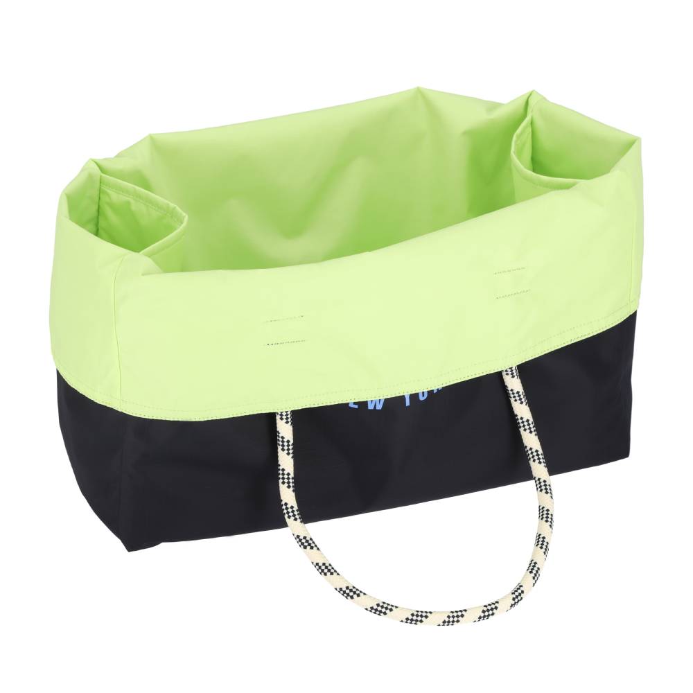 LARGE 2 WAY TOTE 大型雙面托特包 -  深海藍/青檸綠