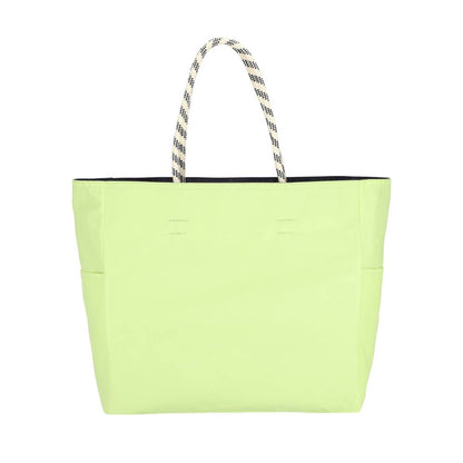 LARGE 2 WAY TOTE 大型雙面托特包 -  深海藍/青檸綠