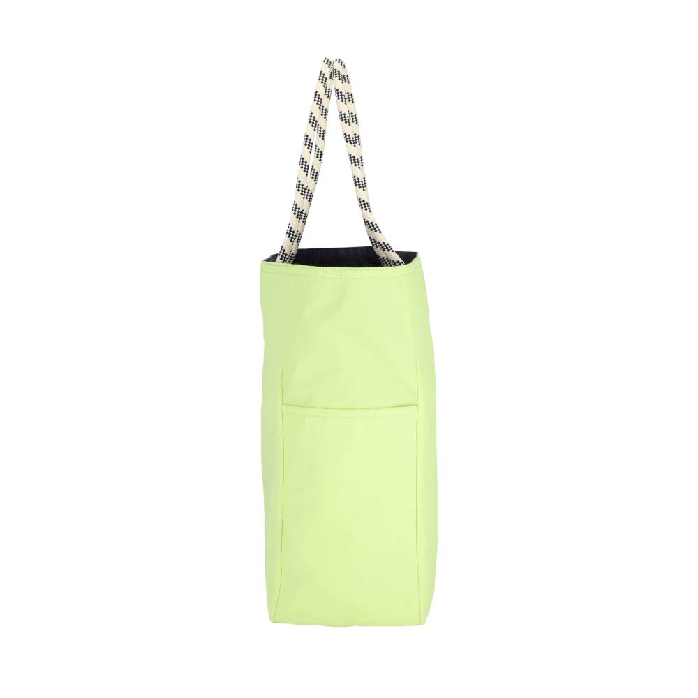 LARGE 2 WAY TOTE 大型雙面托特包 -  深海藍/青檸綠