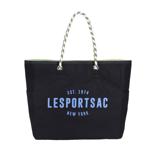 LARGE 2 WAY TOTE 大型雙面托特包 -  深海藍/青檸綠