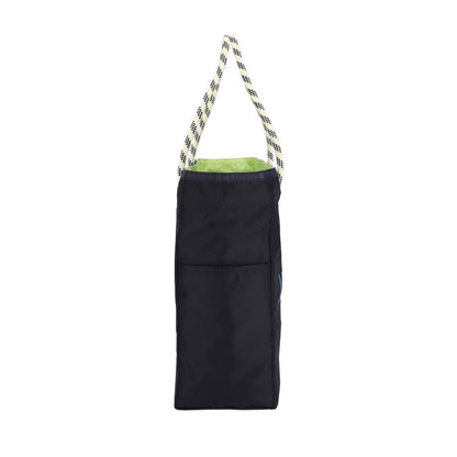 LARGE 2 WAY TOTE 大型雙面托特包 -  深海藍/青檸綠