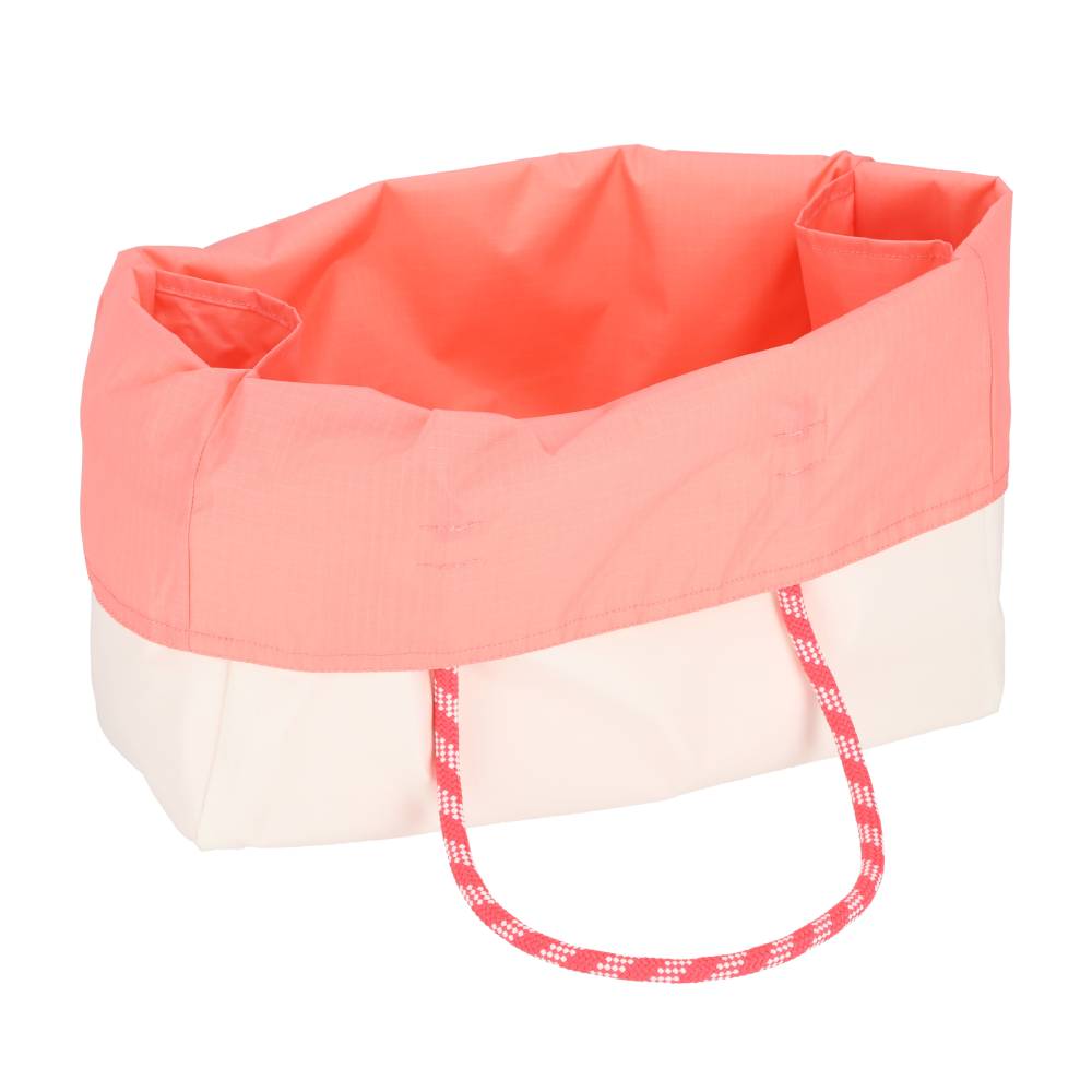 LARGE 2 WAY TOTE 大型雙面托特包 -  奶霜白/珊瑚橘