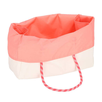 LARGE 2 WAY TOTE 大型雙面托特包 -  奶霜白/珊瑚橘