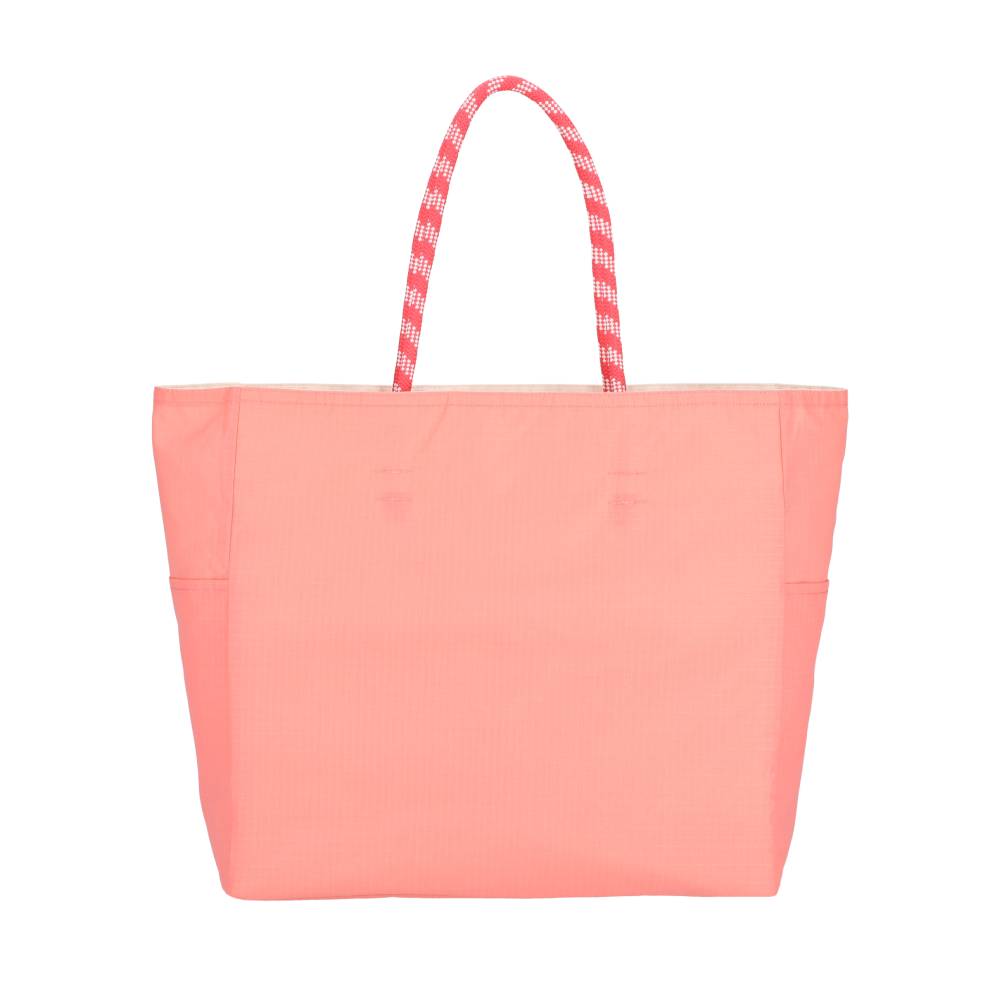 LARGE 2 WAY TOTE 大型雙面托特包 -  奶霜白/珊瑚橘