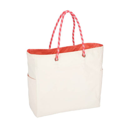 LARGE 2 WAY TOTE 大型雙面托特包 -  奶霜白/珊瑚橘