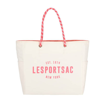 LARGE 2 WAY TOTE 大型雙面托特包 -  奶霜白/珊瑚橘