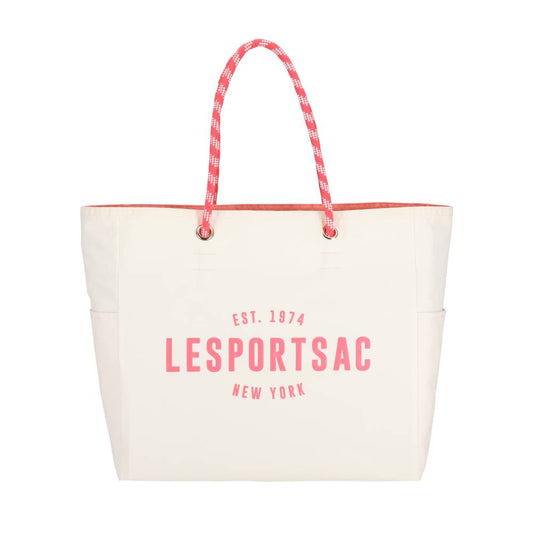 LARGE 2 WAY TOTE 大型雙面托特包 -  奶霜白/珊瑚橘