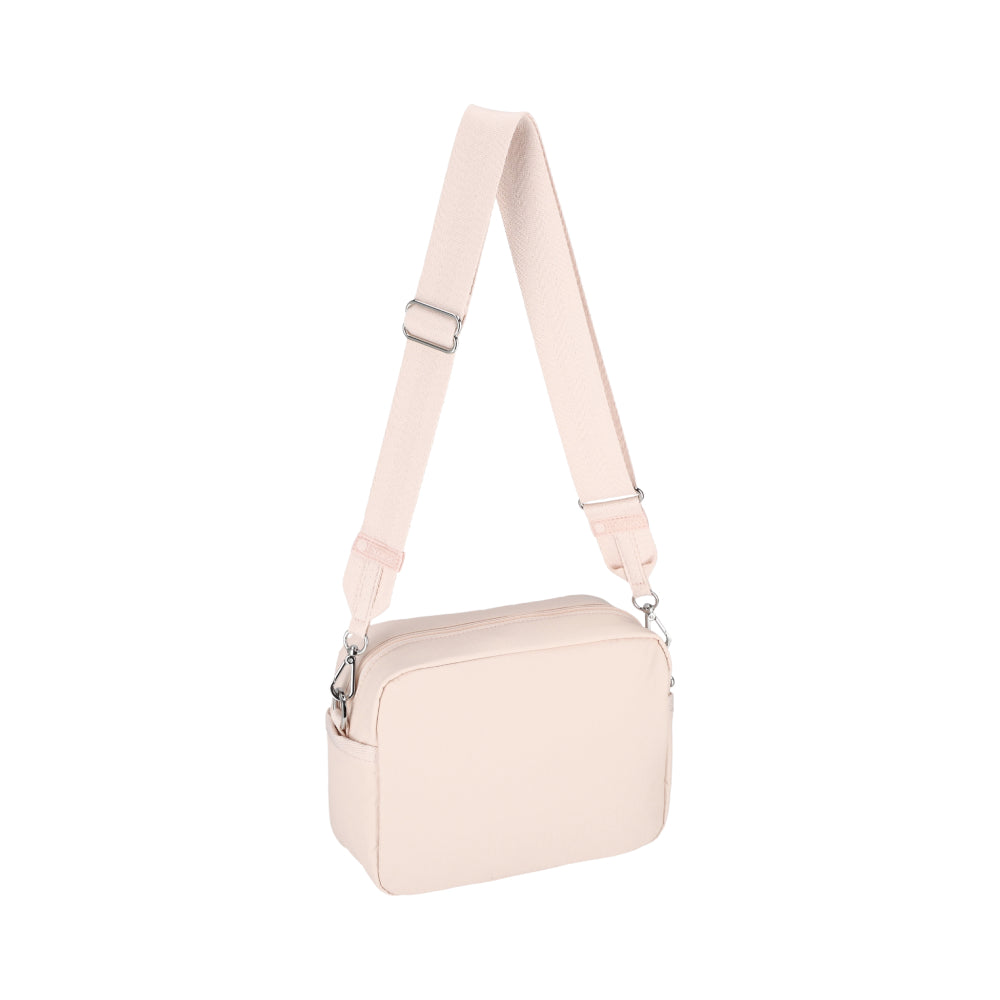 DELUXE CROSSBODY 拉鍊斜背包 - 晨曦桃粉