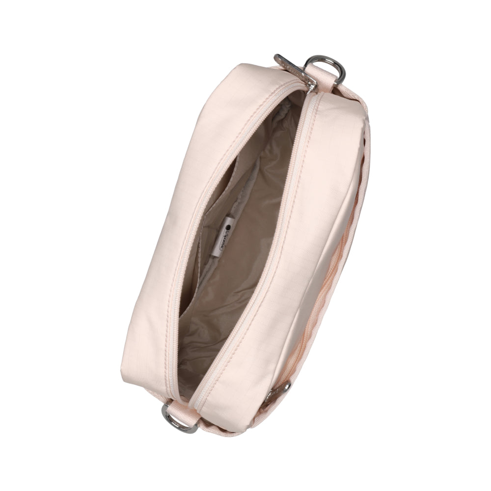 DELUXE CROSSBODY 拉鍊斜背包 - 晨曦桃粉