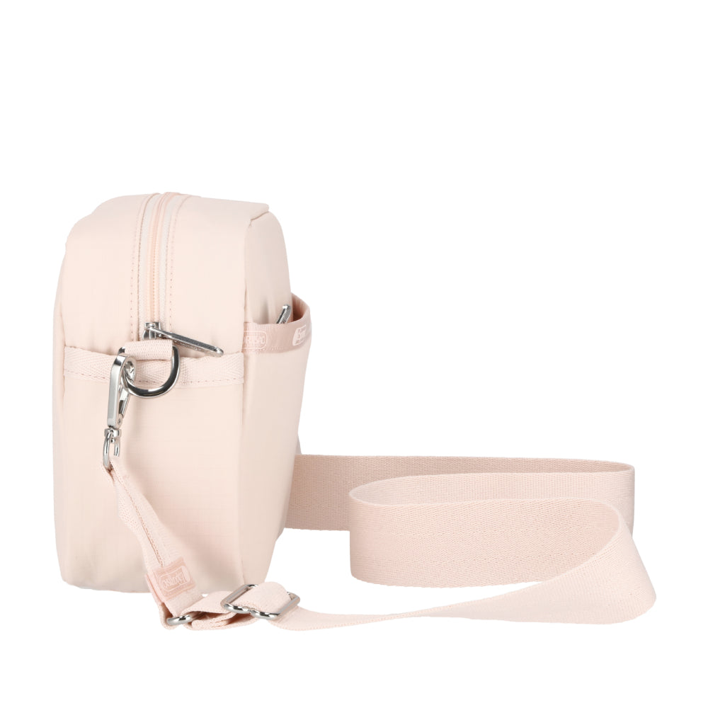 DELUXE CROSSBODY 拉鍊斜背包 - 晨曦桃粉