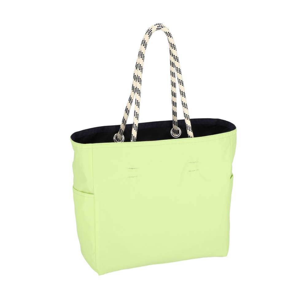 ML 2 WAY TOTE 中大型雙面托特包 - 深海藍/青檸綠