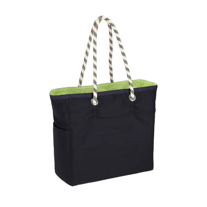 ML 2 WAY TOTE 中大型雙面托特包 - 深海藍/青檸綠
