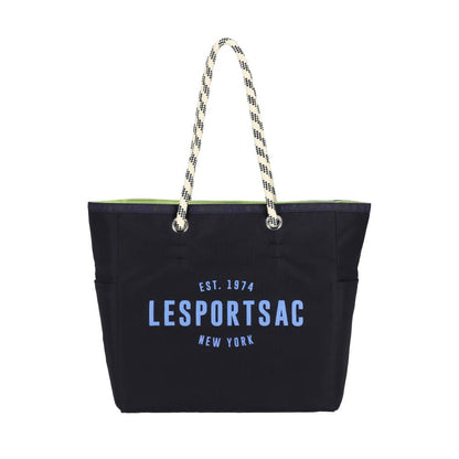 ML 2 WAY TOTE 中大型雙面托特包 - 深海藍/青檸綠