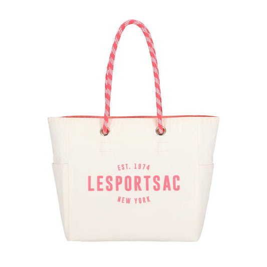 ML 2 WAY TOTE 中大型雙面托特包 - 奶霜白/珊瑚橘