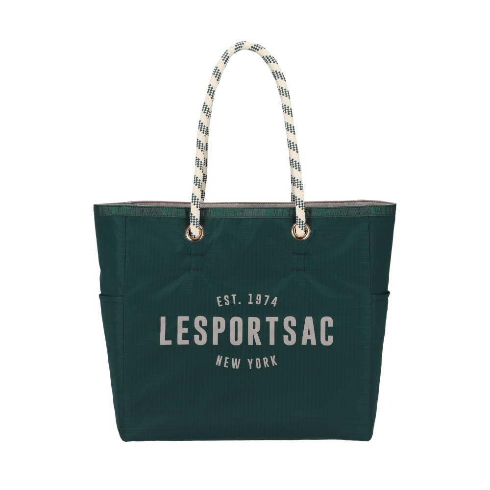 ML 2 WAY TOTE 中大型雙面托特包 - LOGO 伊甸綠/漂流石
