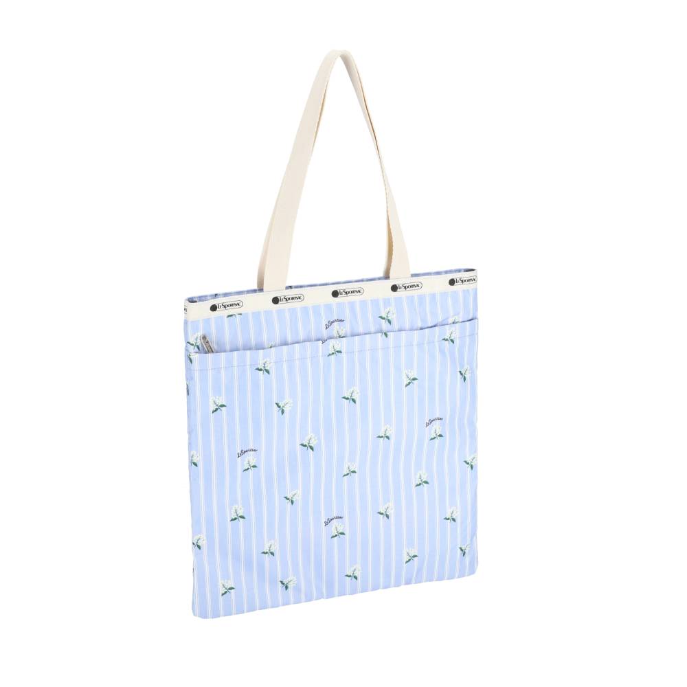 LARGE EMERALD TOTE 大型肩背托特包 - 茉莉條紋