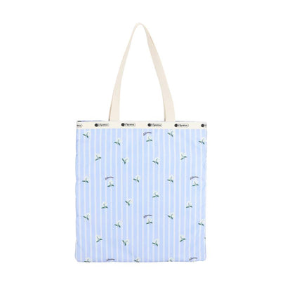 LARGE EMERALD TOTE 大型肩背托特包 - 茉莉條紋