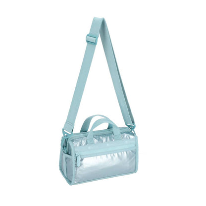 MINI DUFFEL CROSSBODY 迷你筒狀肩背包 - 湖水藍光