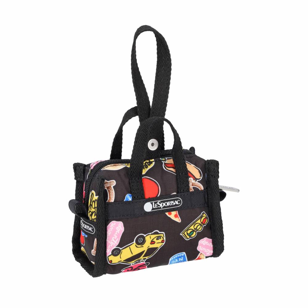 MICRO WEEKENDER CHARM 迷你旅行袋掛飾 - 紐約經典貼紙