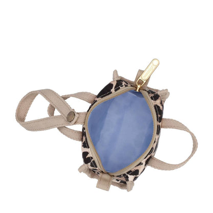 MICRO WEEKENDER CHARM 迷你旅行袋掛飾 - 拿鐵豹紋