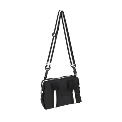 TOP HANDLE SATCHEL 手提波士頓包 - 滾邊夜幕黑