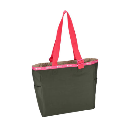LG HANDLE ADJ TOTE 大型手提托特包 - 酪梨綠/桃粉